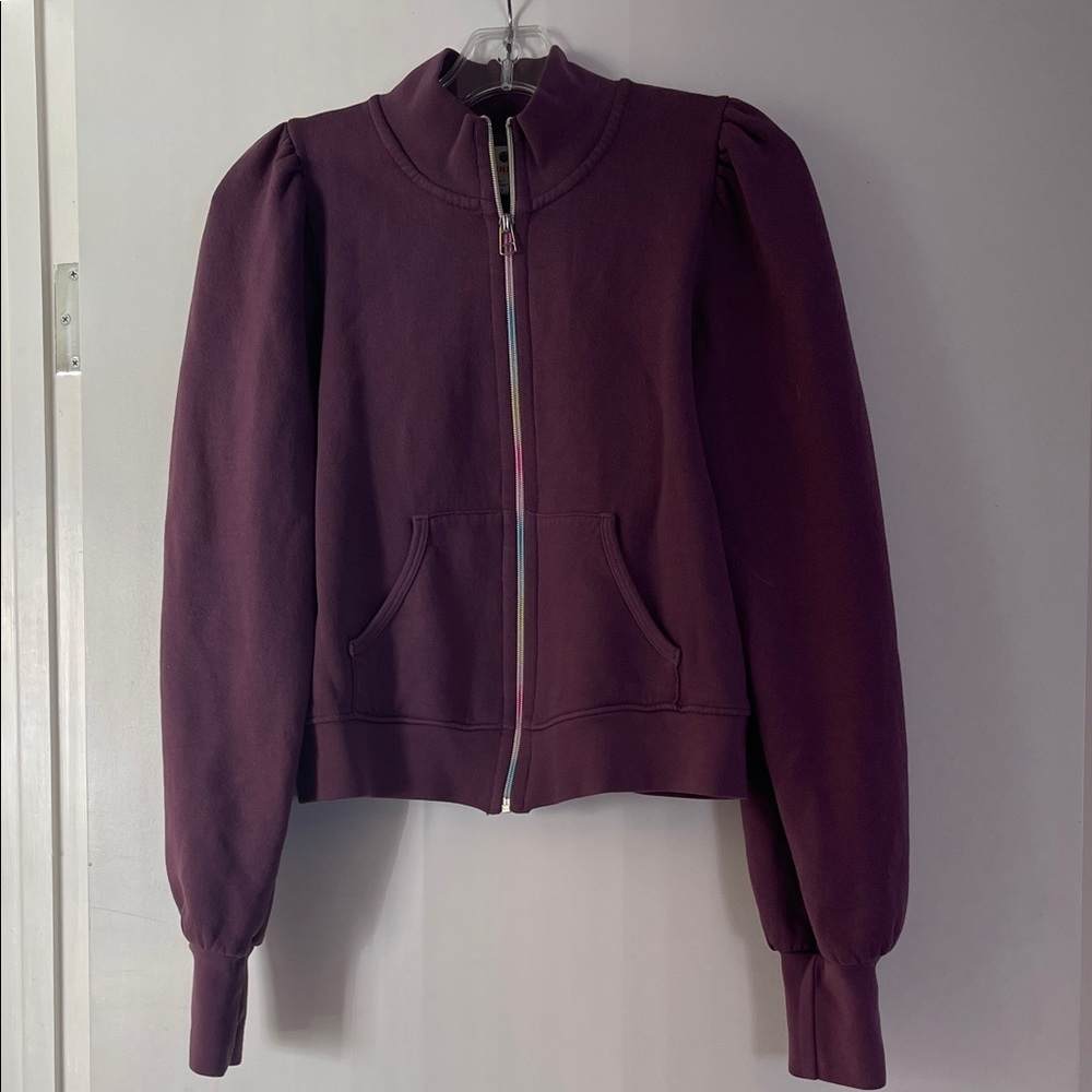 Sundry Women's Deep Purple Bomber Jacket